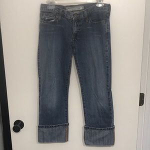 Hollister cuffed jean capris